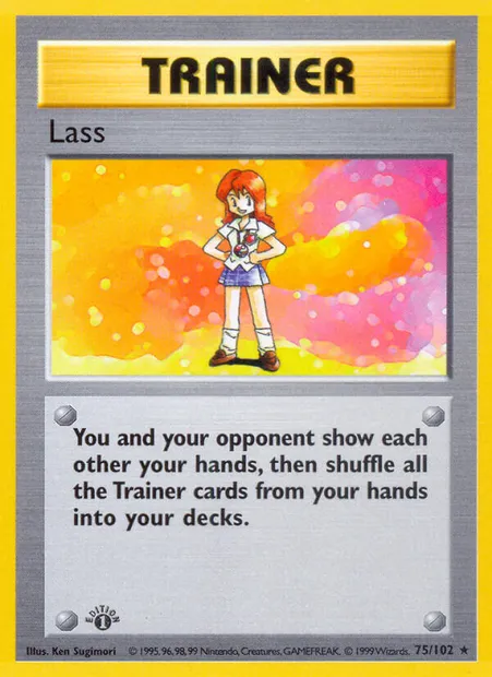 Lass, Pokémon card BS 75 — Base Set set