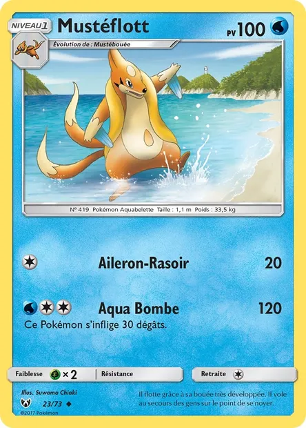 Mustéflott, carte Pokémon SLG 23 — extension Légendes Brillantes