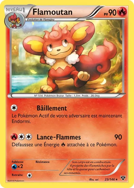Flamoutan, carte Pokémon XY 23 — extension XY