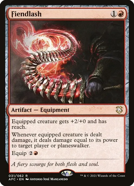 Fiendlash, Magic card AFC 31 — Forgotten Realms Commander set