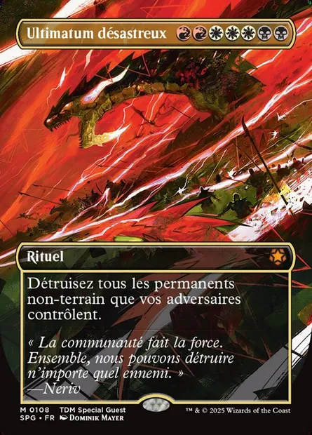 Ultimatum désastreux, carte Magic SPG 108 — extension Special Guests