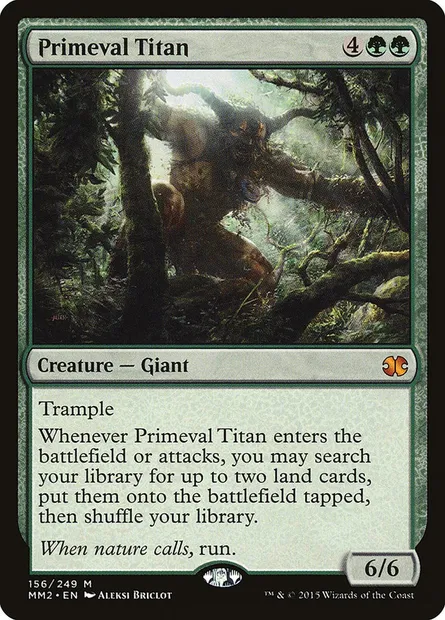 Primeval Titan, Magic card MM2 156 — Modern Masters 2015 set