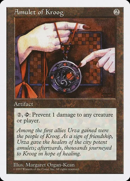 Amulet of Kroog, Magic card 5ED 347 — Fifth Edition set