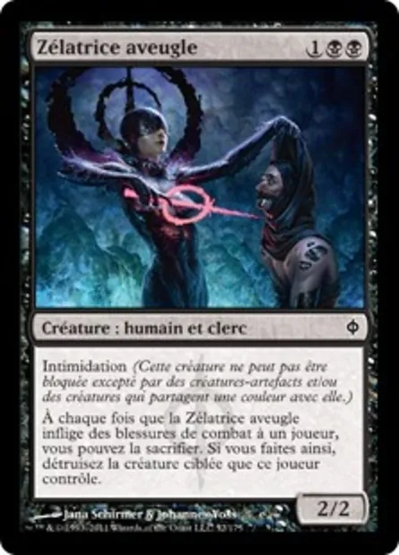 Zélatrice aveugle, carte Magic NPH 52 — extension La Nouvelle Phyrexia