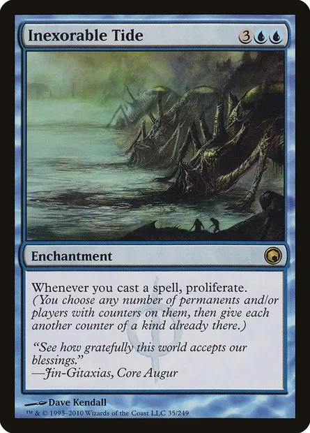 Inexorable Tide, Magic card SOM 35 — Scars of Mirrodin set