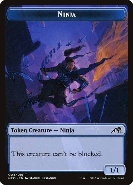 Ninja, carte Magic TNEO 4 — extension Kamigawa: Neon Dynasty Tokens