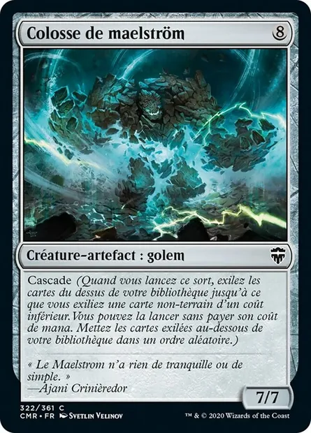 Colosse de maelström, carte Magic CMR 322 — extension Commander Legends