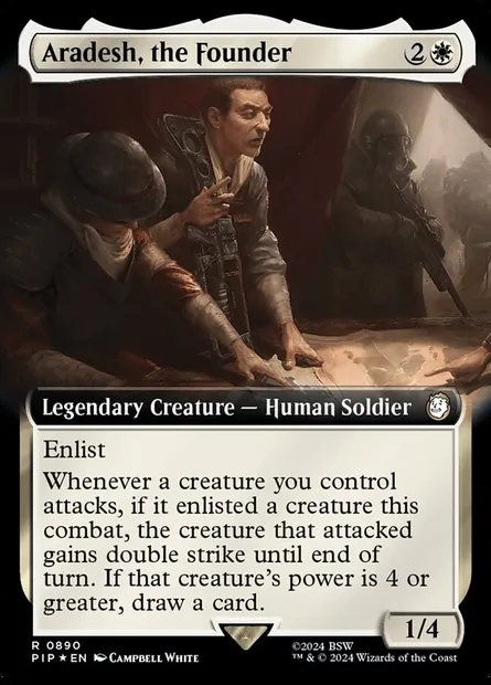 Aradesh, the Founder, Magic card PIP 890 — Fallout set