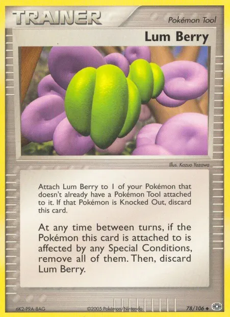 Lum Berry, Pokémon card EM 78 — Emerald set