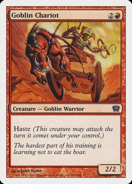 Goblin Chariot, Magic card 9ED 191 — Ninth Edition set
