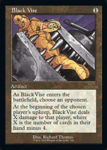 Black Vise, Magic card 30A 526 — 30th Anniversary Edition set