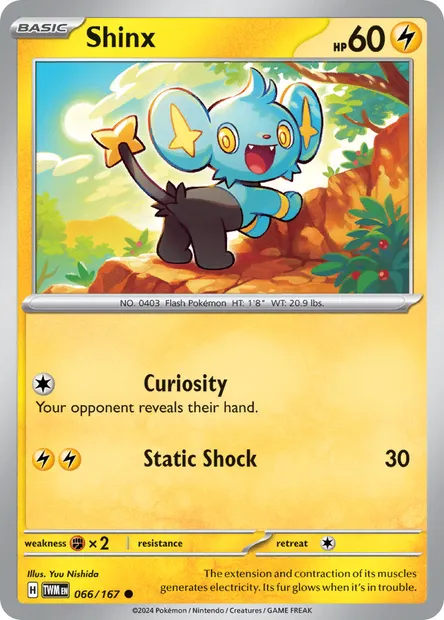 Shinx, Pokémon card TWM 066 — Twilight Masquerade set