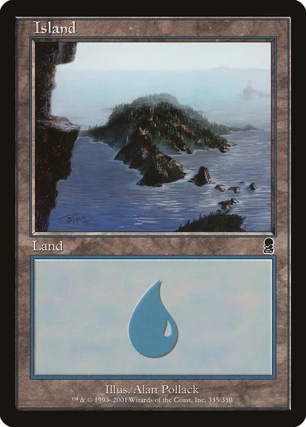 Island, Magic card ODY 335 — Odyssey set