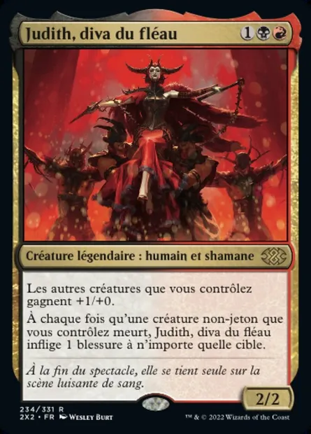 Judith, diva du fléau, carte Magic 2X2 234 — extension Double Masters 2022