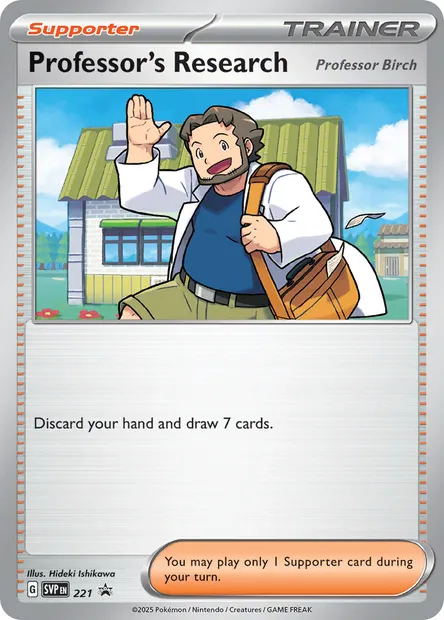Professor's Research, Pokémon card PR-SV 221 — SVP Black Star Promos set