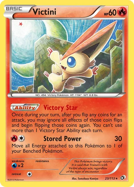 Victini, Pokémon card LTR 23 — Legendary Treasures set