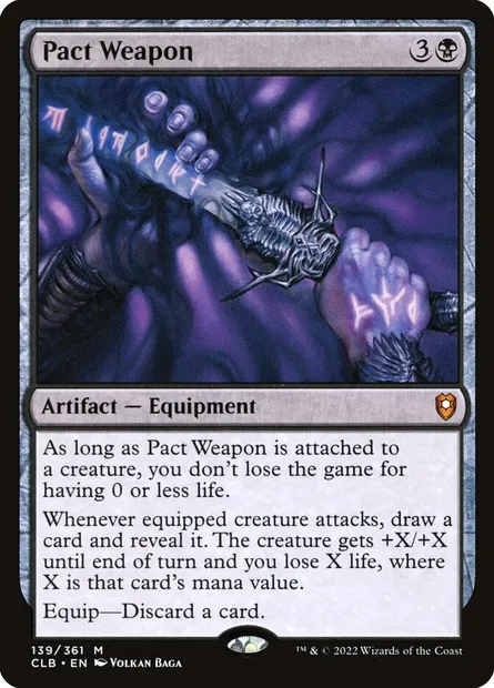 Pact Weapon, Magic card CLB 139 — Commander Legends: Battle for Baldur's Gate set