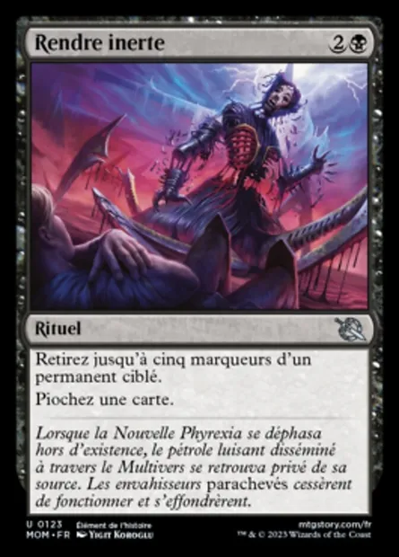 Rendre inerte, carte Magic MOM 123 — extension L'invasion des machines