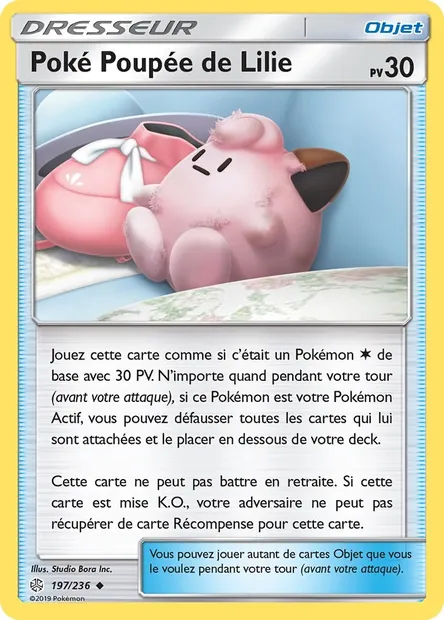 Poké Poupée de Lilie, carte Pokémon CEC 197 — extension Éclipse Cosmique