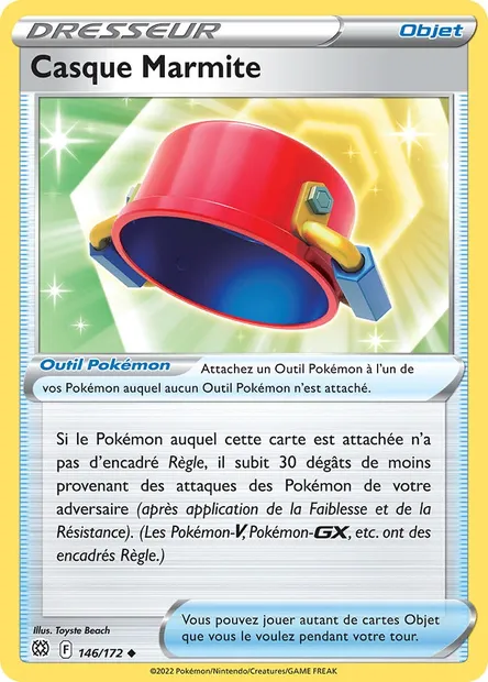 Casque Marmite, carte Pokémon BRS 146 — extension Stars Étincelantes