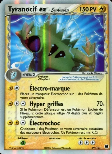 Tyranocif ex δ, carte Pokémon DF 99 — extension EX Île des Dragons