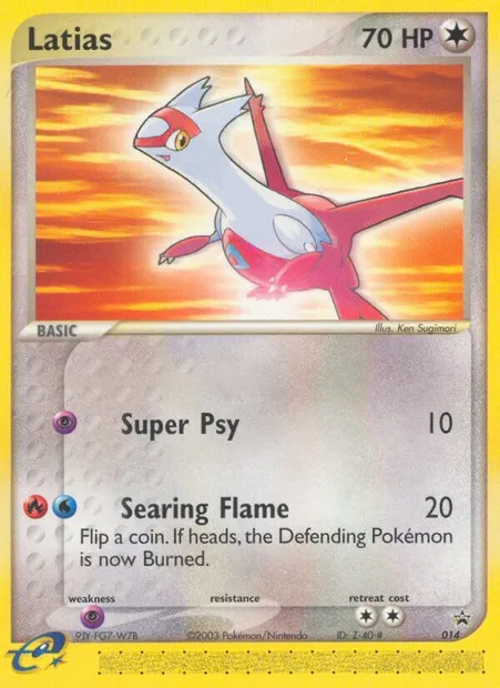 Latias, carte Pokémon PR-NP 14 — extension Promo Nintendo