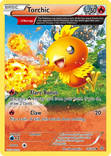 Torchic, Pokémon card PRC 26 — Primal Clash set