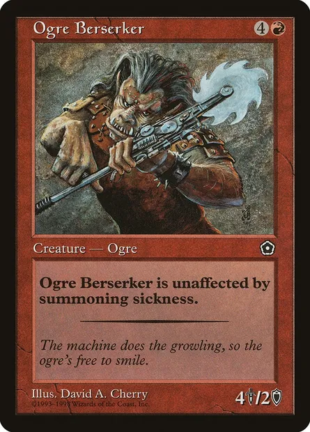 Ogre Berserker, Magic card P02 111 — Portal Second Age set
