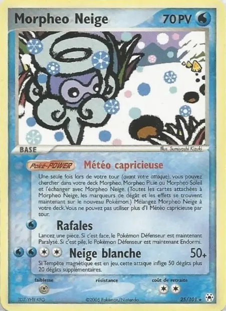 Morpheo Neige, carte Pokémon HL 25 — extension EX Légendes Oubliées