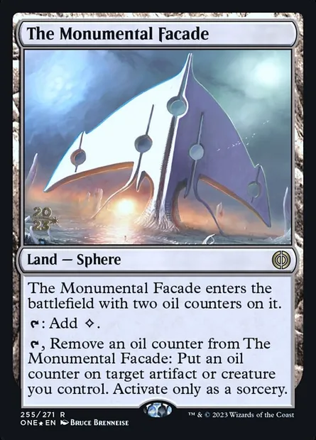 The Monumental Facade, Magic card PONE 255s — Phyrexia: All Will Be One Promos set