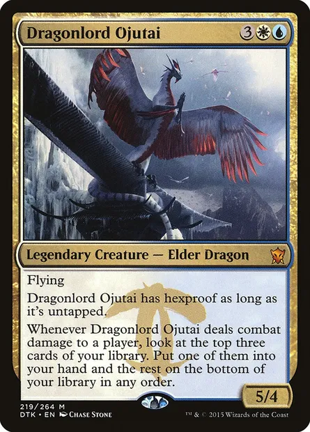 Dragonlord Ojutai, Magic card DTK 219 — Dragons of Tarkir set