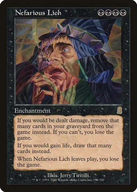 Nefarious Lich, Magic card ODY 153 — Odyssey set