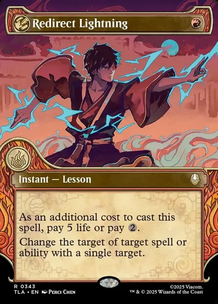 Redirect Lightning, Magic card TLA 343 — Avatar: The Last Airbender set