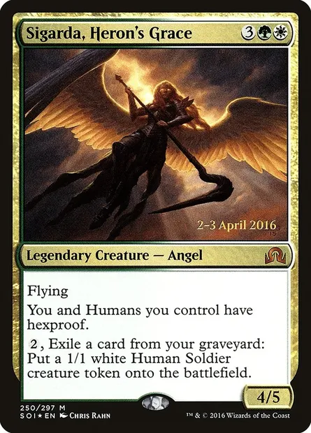 Sigarda, Heron's Grace, Magic card PSOI 250s — Shadows over Innistrad Promos set