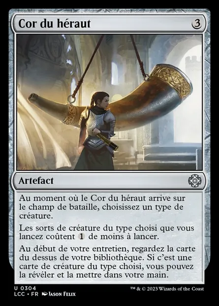 Cor du héraut, carte Magic LCC 304 — extension The Lost Caverns of Ixalan Commander