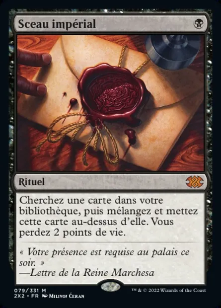 Sceau impérial, carte Magic 2X2 79 — extension Double Masters 2022