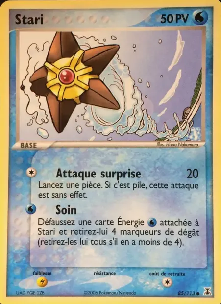 Stari, carte Pokémon DS 85 — extension EX Espèces Delta