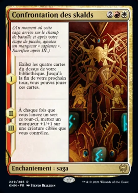 Confrontation des skalds, carte Magic KHM 229 — extension Kaldheim