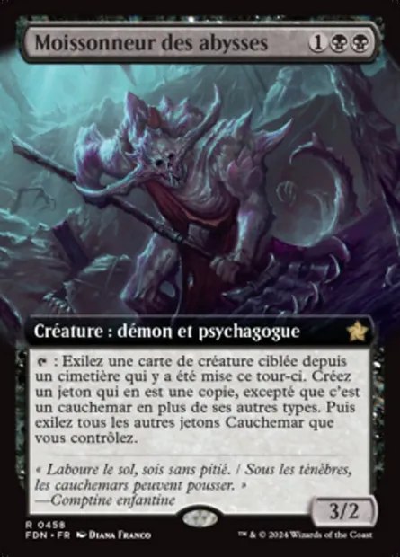 Moissonneur des abysses, carte Magic FDN 458 — extension Foundations