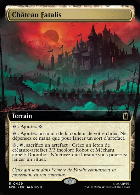 Château Fatalis, carte Magic MSH 429 — extension Marvel Super Heroes
