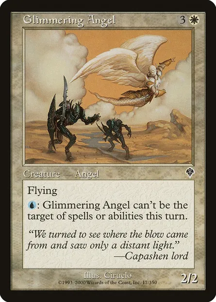 Glimmering Angel, Magic card INV 17 — Invasion set