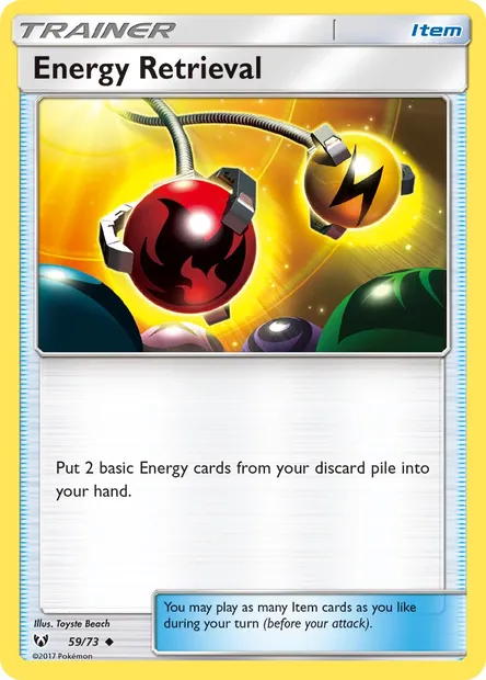 Energy Retrieval, Pokémon card SLG 59 — Shining Legends set