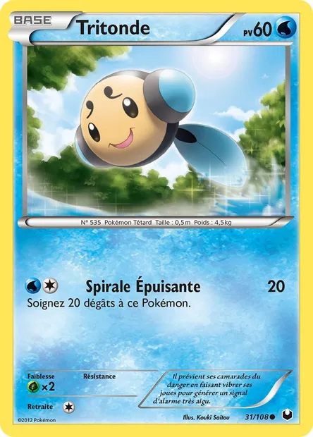 Tritonde, carte Pokémon DEX 31 — extension Explorateurs Obscurs