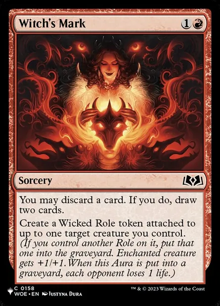 Witch's Mark, Magic card PLST WOE-158 — The List set
