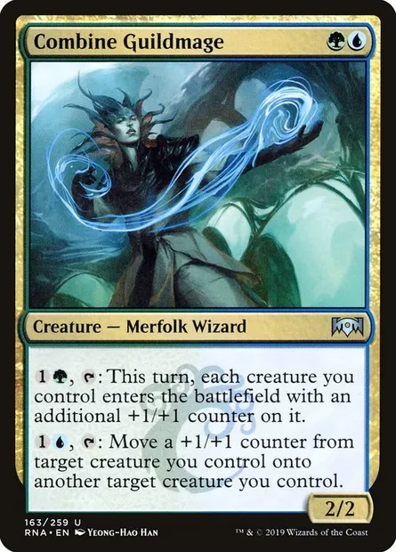 Combine Guildmage, Magic card RNA 163 — Ravnica Allegiance set
