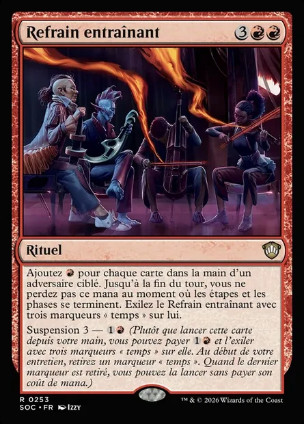 Refrain entraînant, carte Magic SOC 253 — extension Secrets of Strixhaven Commander