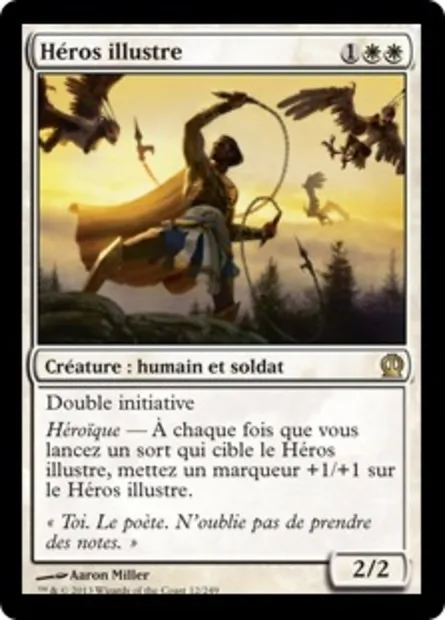 Héros illustre, carte Magic THS 12 — extension Theros
