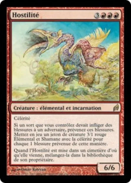 Hostilité, carte Magic LRW 176 — extension Lorwyn