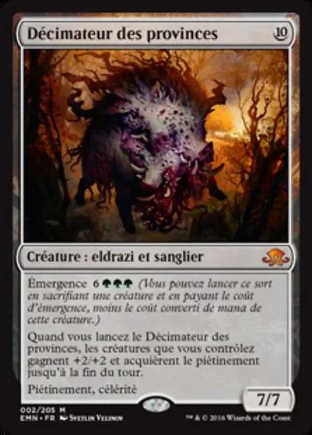 Décimateur des provinces, carte Magic EMN 2 — extension La lune hermétique