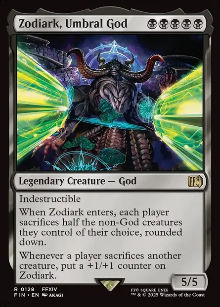 Zodiark, Umbral God, Magic card FIN 128 — Final Fantasy set